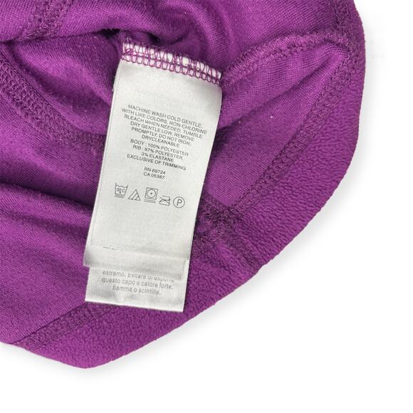 Columbia Purple Fleece Pullover Jacket Half Zip Long Sleeve Winter Size Medium - Picture 6 of 8